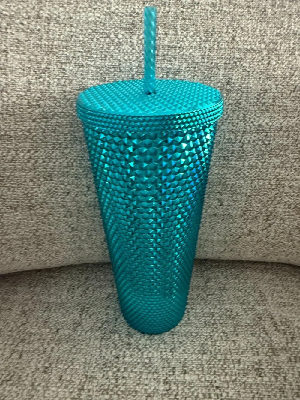 24 oz Starbucks Tumbler 2023 Metallic Blue Studded